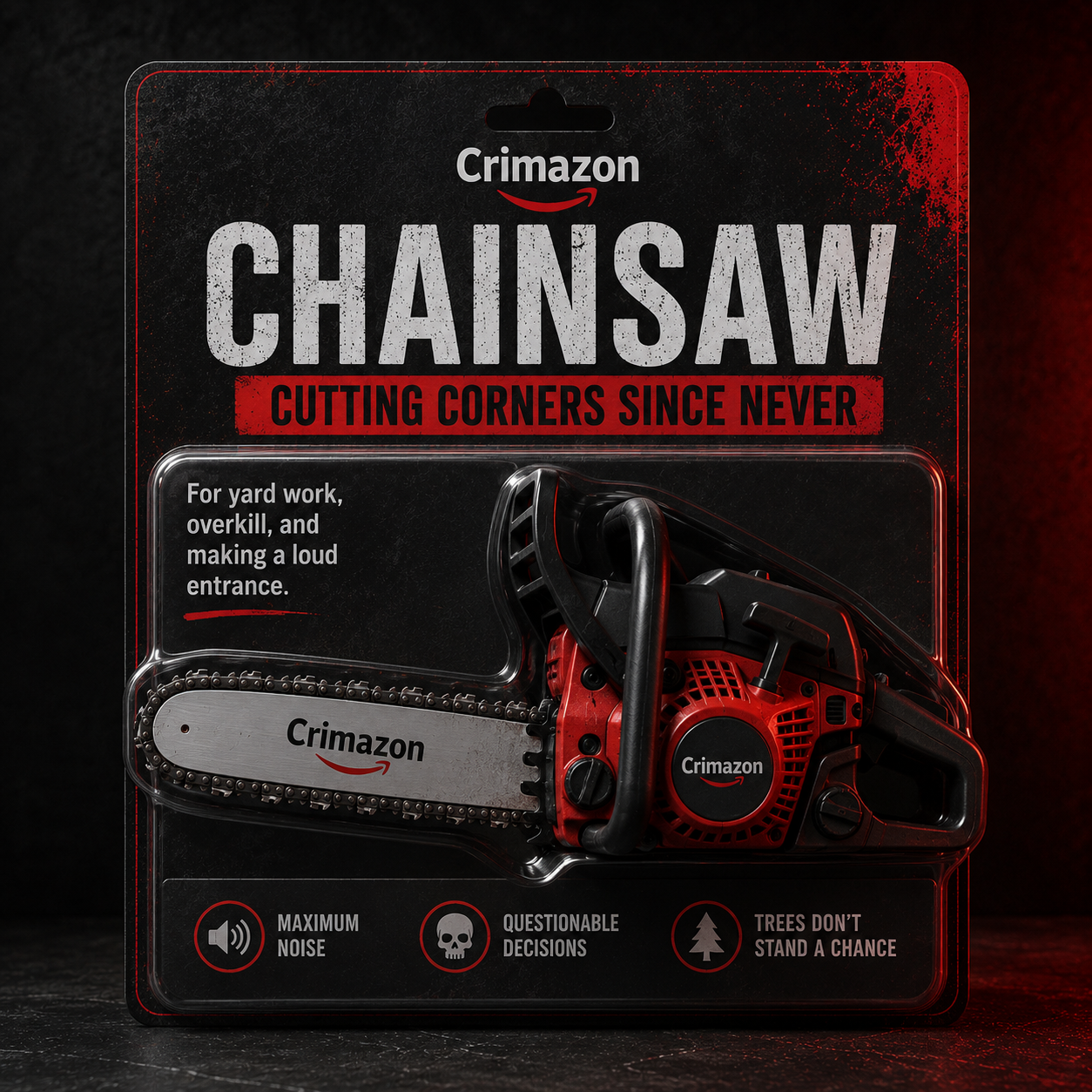 Chainsaw fictional parody product image