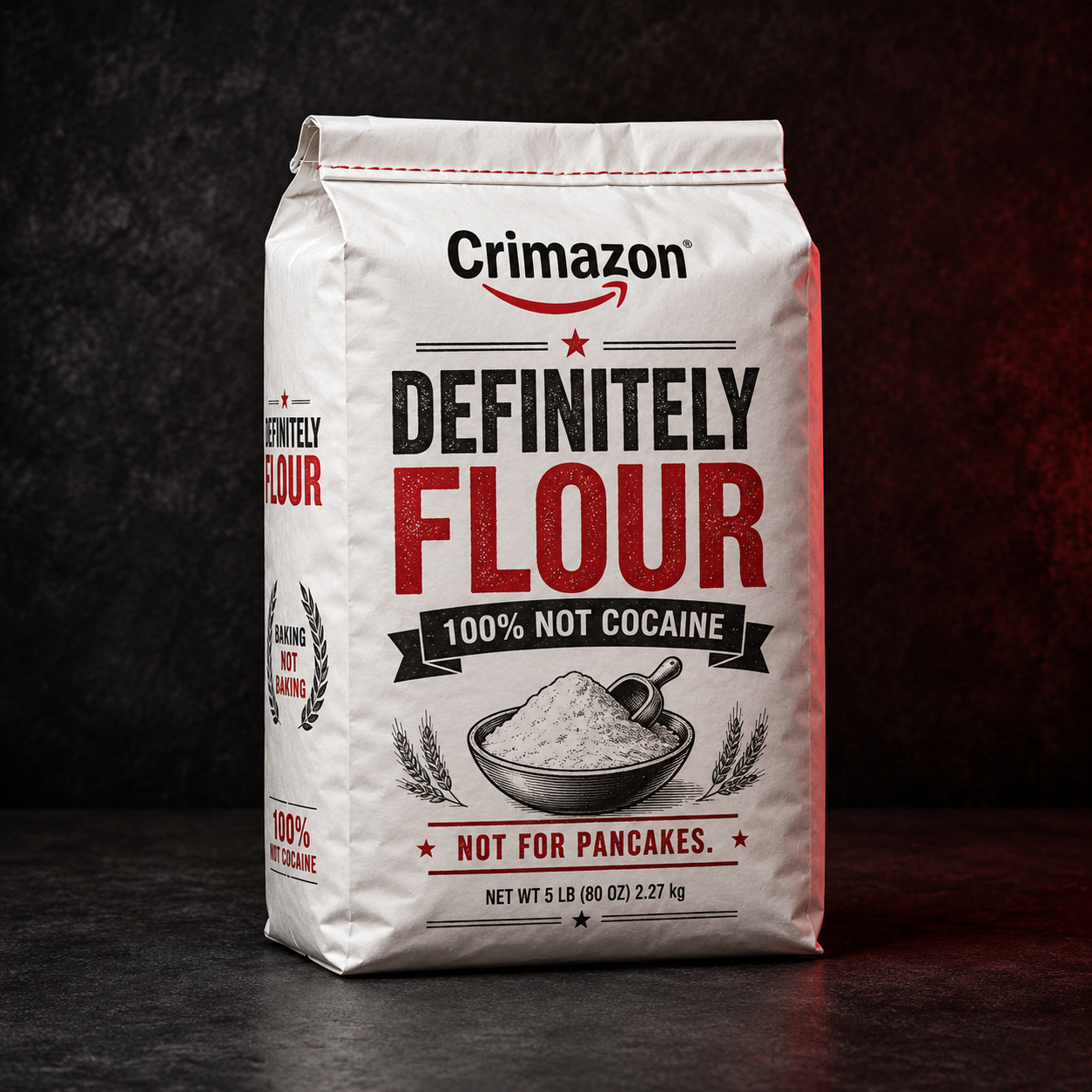 Definitely Flour fictional parody product image