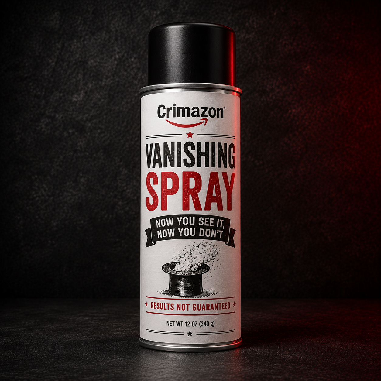 Vanishing Spray fictional parody product image